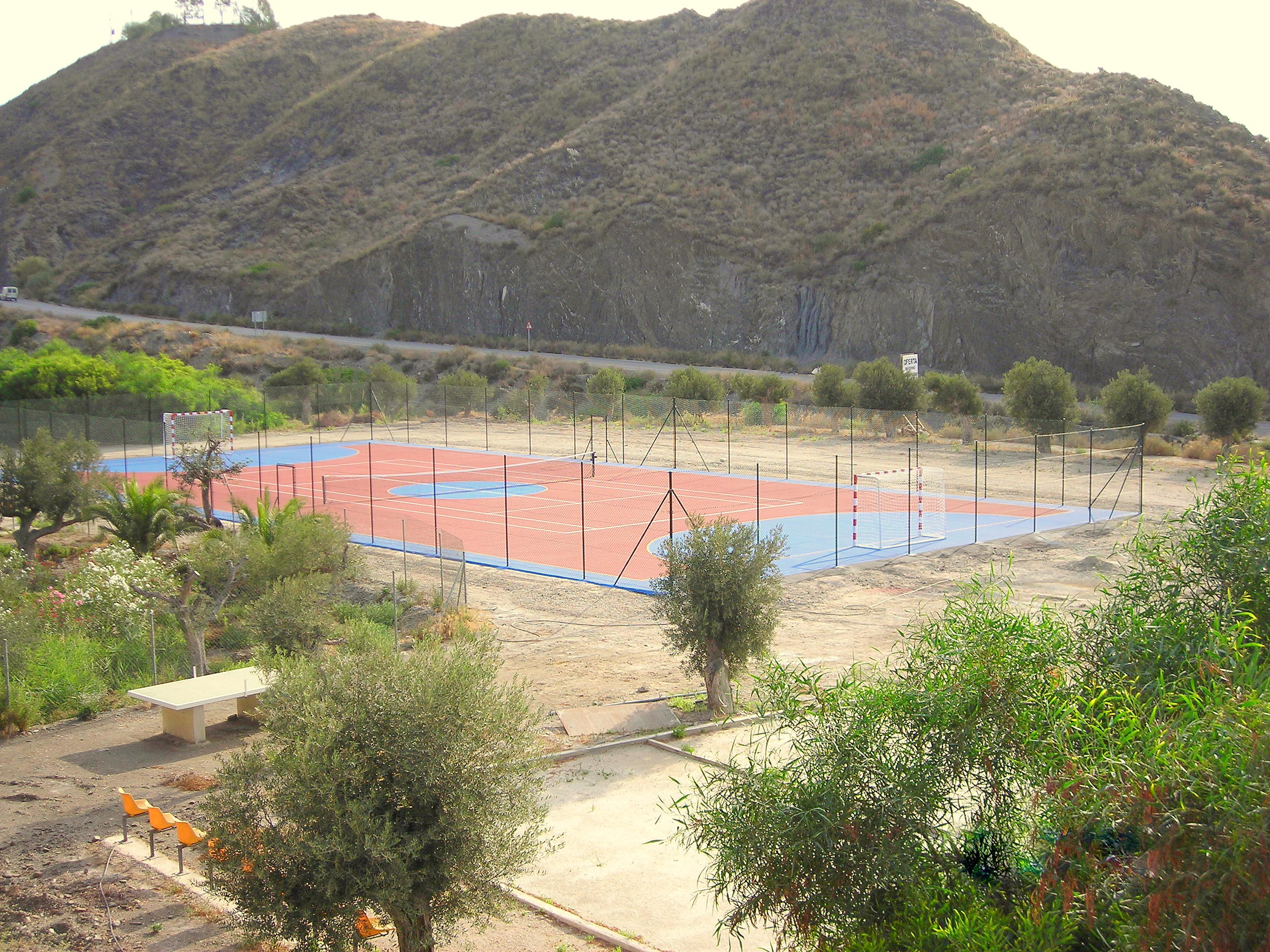 camping platz bungalow tennisplatz mojacar almeria spanien